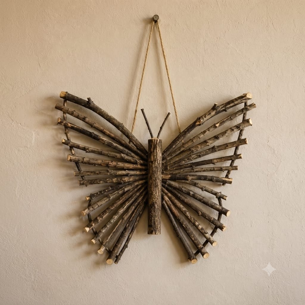Rustic Driftwood Butterfly Wall Hanging 15% off