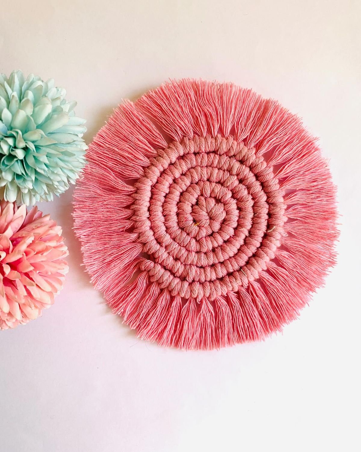 Mini Macrame Coaster