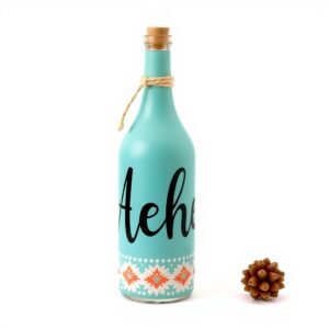 Custom Name Painted Bottle Gift Set