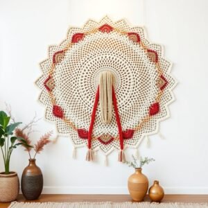 Giant Crochet Wall Art Installation