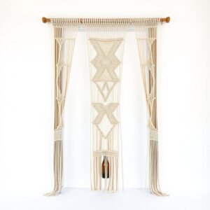 Macrame Curtain Door Panel