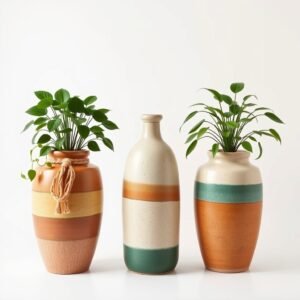 Pottery Statement Planter Trio Large